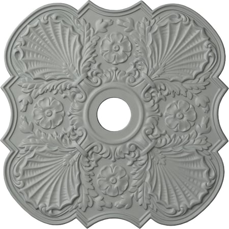 Ekena Millwork Flower Ceiling Medallion (Fits Canopies up to 6 1/4"), 29"OD x 3 5/8"ID x 1 3/8"P, Primed White CM29FW